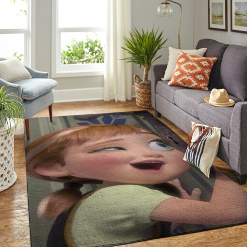 Anna Frozen Living Room Area Rug