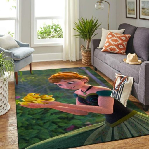 Anna Frozen Living Room Area Rug