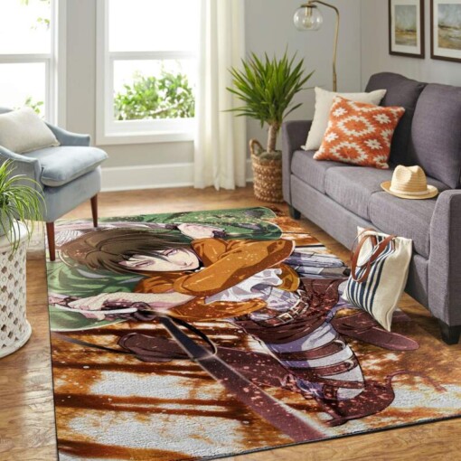 Aot-attack On Titan Living Room Area Rug