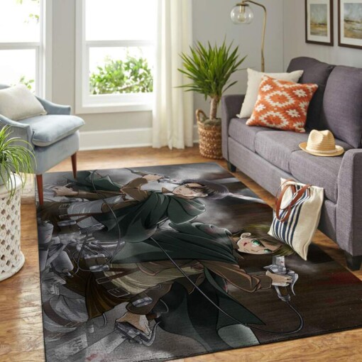 Aot-attack On Titan Living Room Area Rug