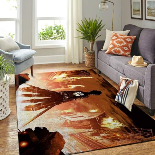 Aot-attack On Titan Living Room Area Rug