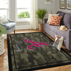 Atlanta Braves Living Room Area Rug