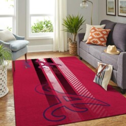 Atlanta Braves Living Room Area Rug