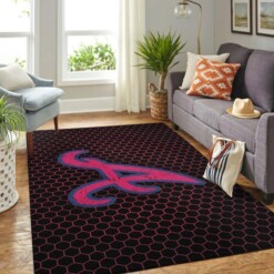 Atlanta Braves Living Room Area Rug