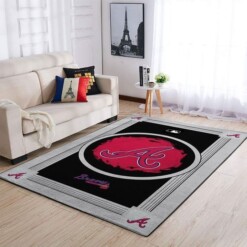 Atlanta Braves Living Room Area Rug