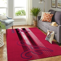 Atlanta Braves Living Room Area Rug