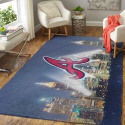 Atlanta Braves Living Room Area Rug