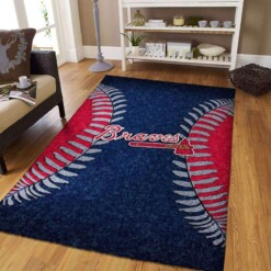 Atlanta Braves Living Room Area Rug