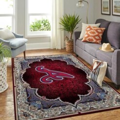 Atlanta Braves Living Room Area Rug