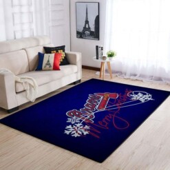 Atlanta Braves Living Room Area Rug