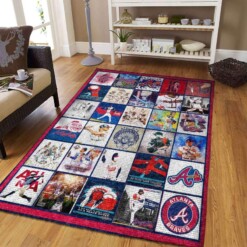 Atlanta Braves Living Room Area Rug