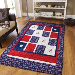 Atlanta Braves Living Room Area Rug