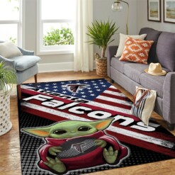 Atlanta Falcons Living Room Area Rug