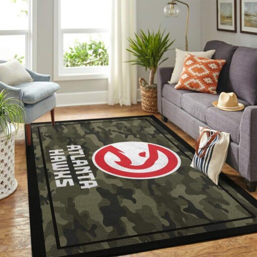 Atlanta Hawks Living Room Area Rug