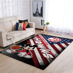 Atlanta Hawks Living Room Area Rug