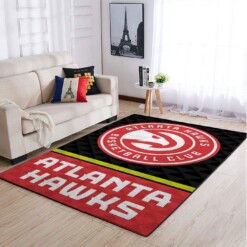 Atlanta Hawks Living Room Area Rug