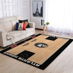 Atlanta Hawks Living Room Area Rug