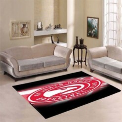 Atlanta Hawks Living Room Area Rug