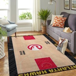 Atlanta Hawks Living Room Area Rug