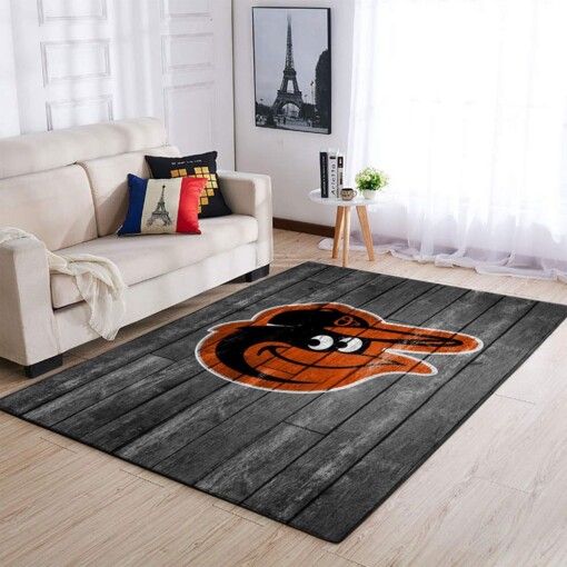 Baltimore Orioles Living Room Area Rug