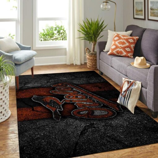 Baltimore Orioles Living Room Area Rug