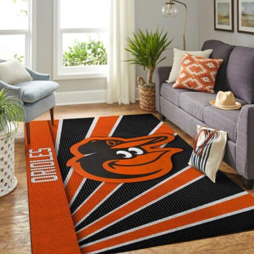 Baltimore Orioles Living Room Area Rug