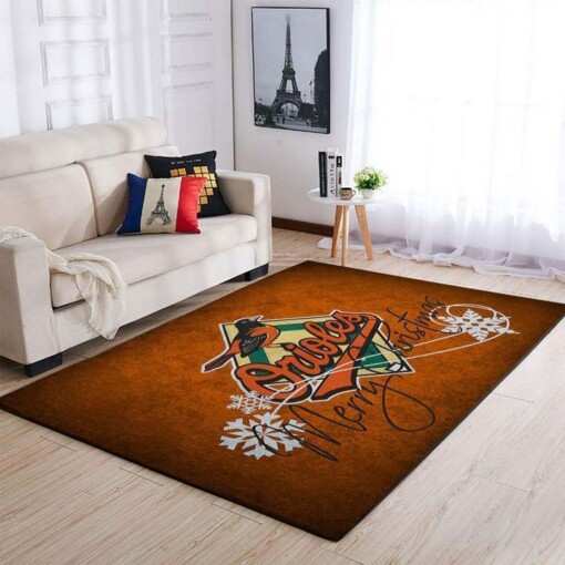 Baltimore Orioles Living Room Area Rug