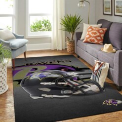 Baltimore Ravens Living Room Area Rug