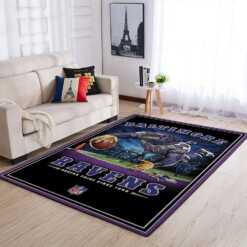 Baltimore Ravens Living Room Area Rug