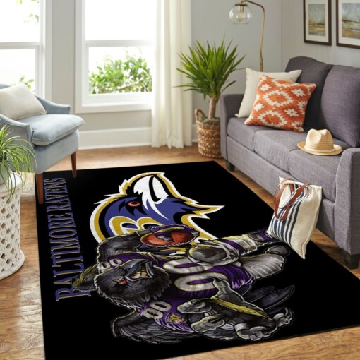 Baltimore Ravens Living Room Area Rug