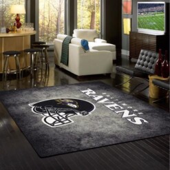 Baltimore Ravens Living Room Area Rug