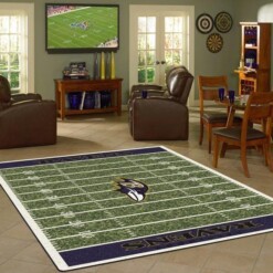 Baltimore Ravens Living Room Area Rug