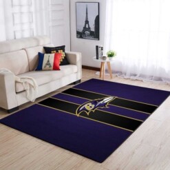 Baltimore Ravens Living Room Area Rug