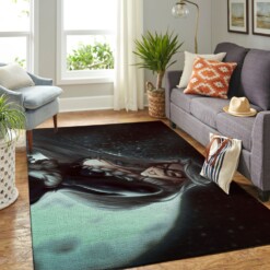 Black Cat Living Room Area Rug