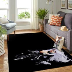 Black Cat Living Room Area Rug