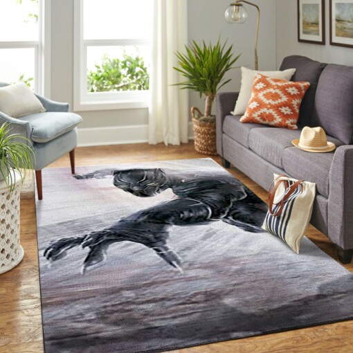 Black Panther Living Room Area Rug