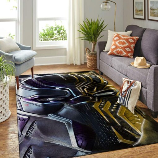 Black Panther Living Room Area Rug