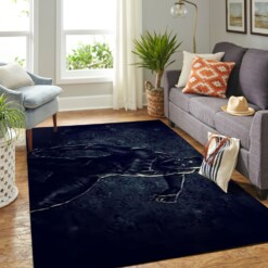 Black Panther Living Room Area Rug