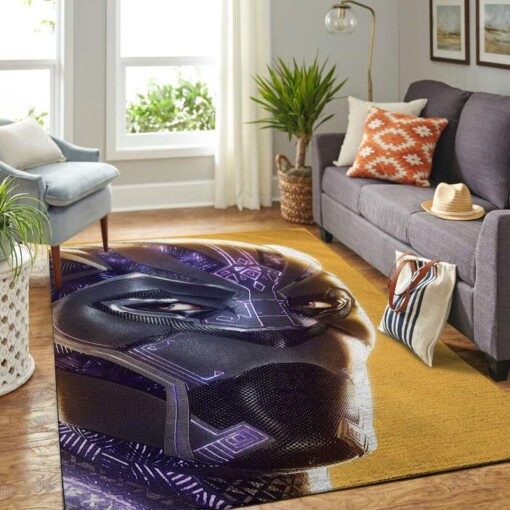 Black Panther Living Room Area Rug