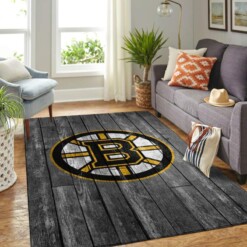 Boston Bruins Living Room Area Rug