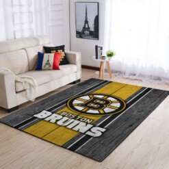 Boston Bruins Living Room Area Rug