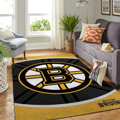 Boston Bruins Living Room Area Rug