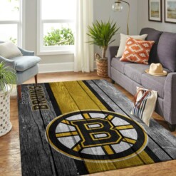 Boston Bruins Living Room Area Rug