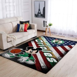 Boston Celtics Living Room Area Rug