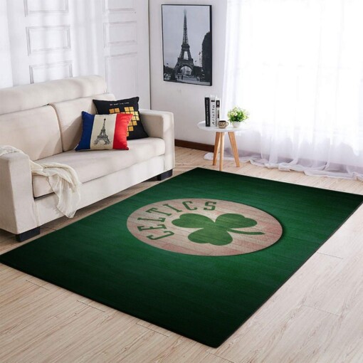 Boston Celtics Living Room Area Rug