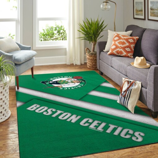 Boston Celtics Living Room Area Rug
