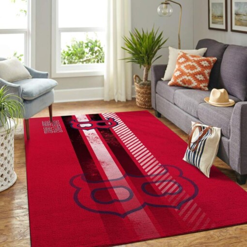 Boston Red Sox Living Room Area Rug