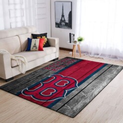 Boston Red Sox Living Room Area Rug