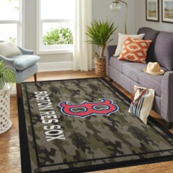 Boston Red Sox Living Room Area Rug