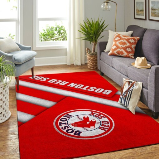 Boston Red Sox Living Room Area Rug